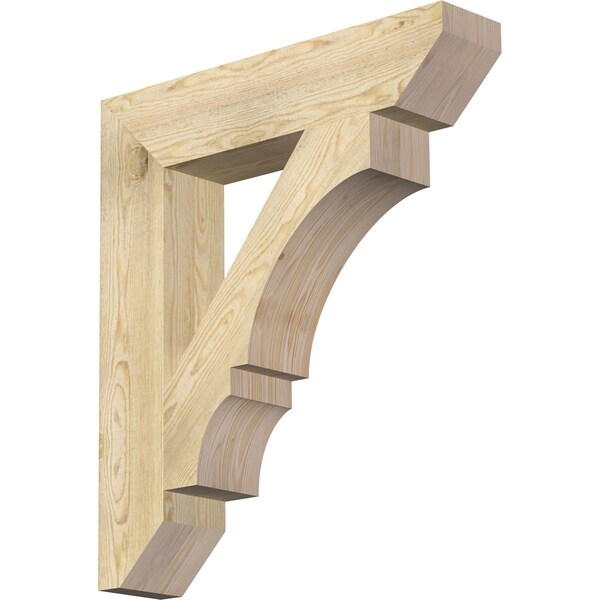 Ekena Millwork Balboa Slat Rough Sawn Bracket, Douglas Fir, 6"W x 30"D x 34"H BKT06X30X34BOA06RDF - main